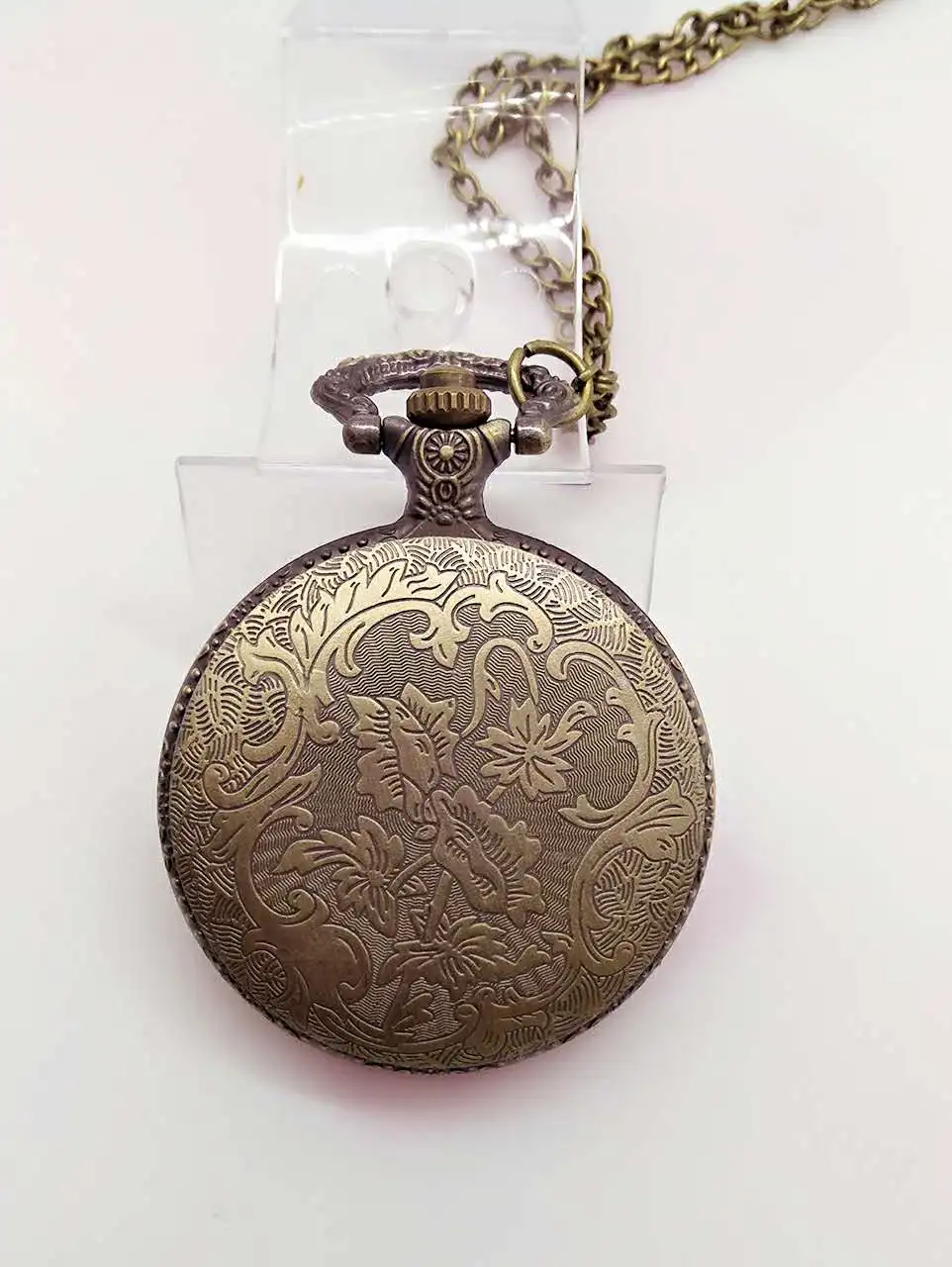 Retro Chinese Style Phoenix Pocket Watch With Necklace Chain Bronze Free Shipping P3856 | Наручные часы