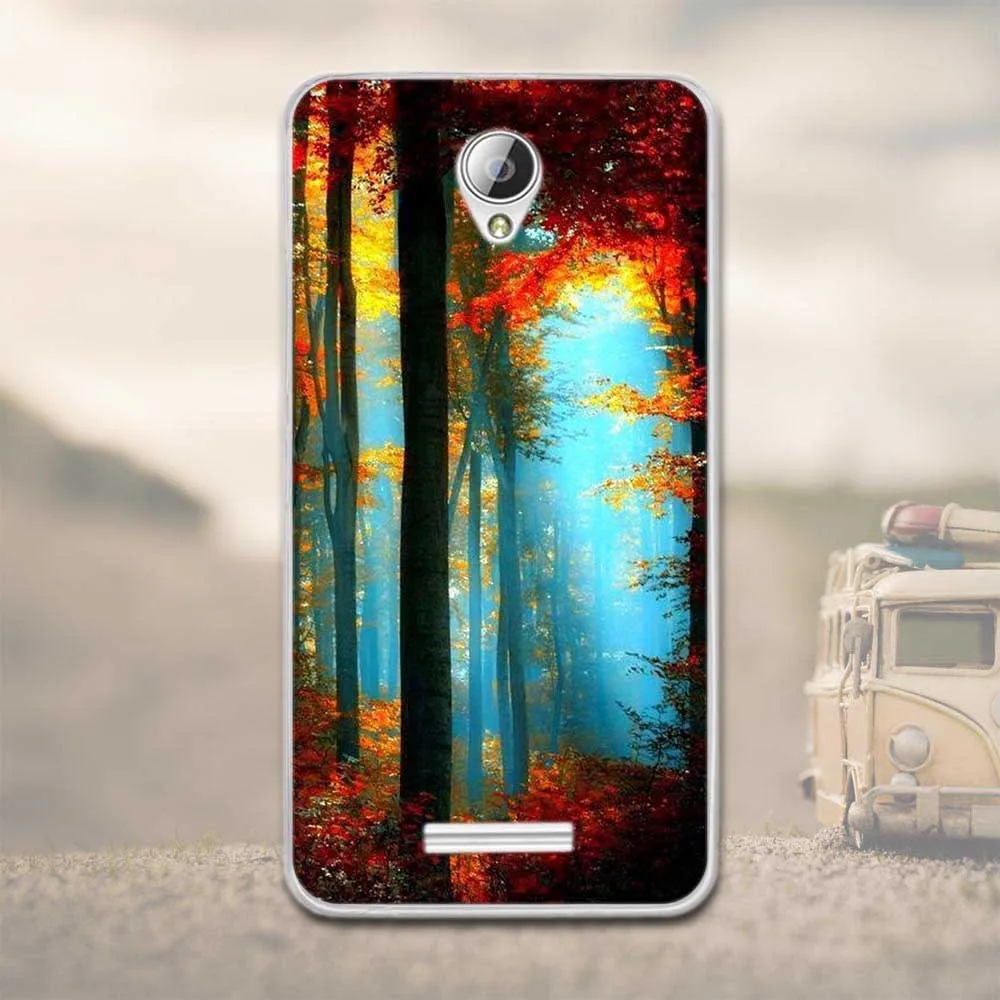 8 Роскошный рельефный 3D чехол с цветочным рисунком для lenovo A5000, мягкий силиконовый чехол для мобильного телефона с пейзажем, чехол s для lenovo A5000 A 5000, чехлы - Цвет: 8