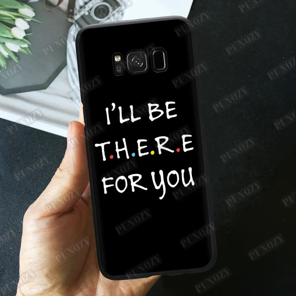 PUNQZY Friends ТВ шоу центральный PERK чехол для телефона для S10 S8 S9 Plus A50 A70 A30 S10E S7 супер кавычки Мягкий ТПУ Черный силиконовый чехол - Цвет: tpu A356