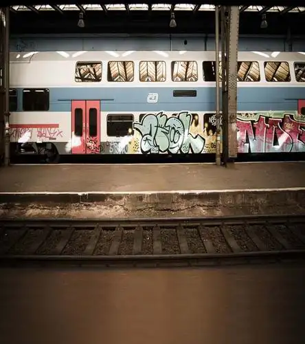 Пользовательские виниловые тканевые станции метро граффити фон для фотосъемки