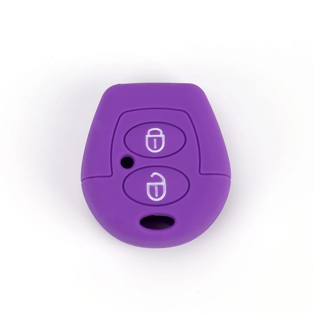 Модный силиконовый резиновый чехол с 2 кнопками для автомобильных ключей