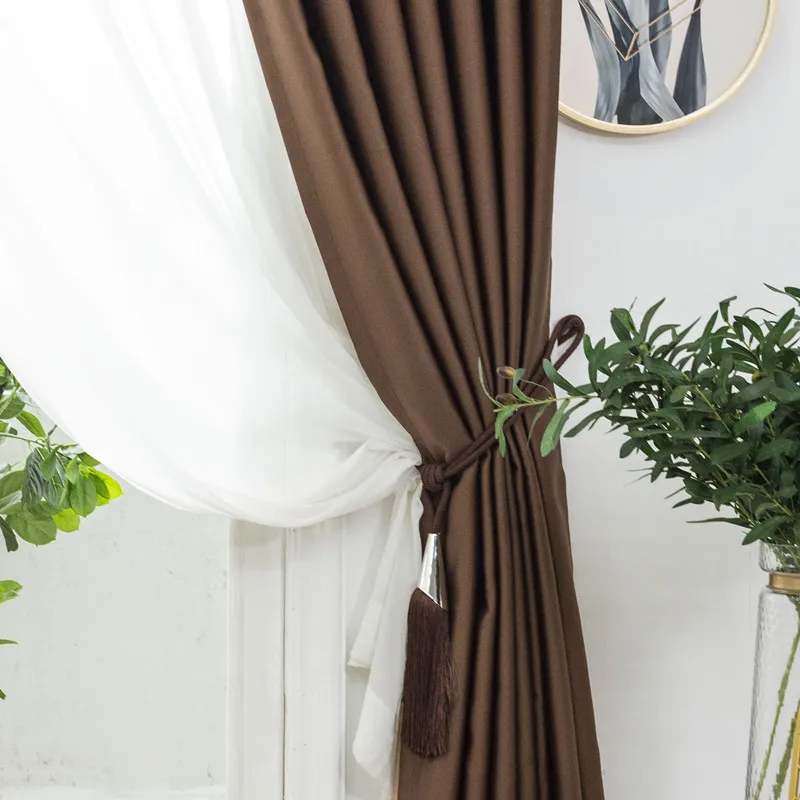2019 New Summer Chinese Style Luxury Imitation Silk Series Window Curtains for Bedroom Living Room Many Colors Blackout Drapes | Дом и сад