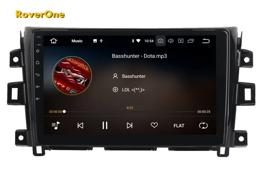 RoverOne автомобильный Радио gps для Nissan Navara NP300 Android 9,0 Восьмиядерный сенсорный экран мультимедийный плеер головное устройство
