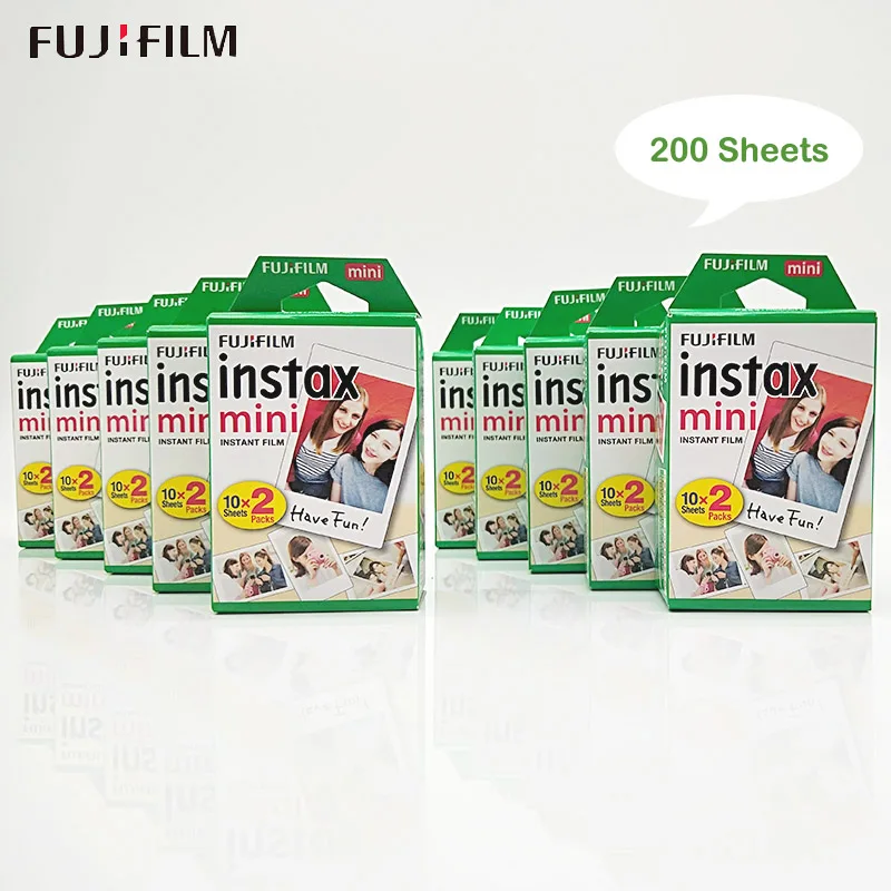 10-100 листов Fujifilm Instax Mini белая пленка мгновенная фотобумага для Instax Mini 9 8 7s 90 70 25 камера SP-2 SP1 Liplay принтер