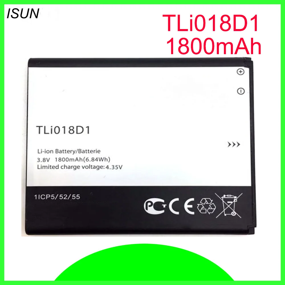 

ISUNOO 3.8V 1800mAh TLi018D1 For Alcatel OneTouch pop 3(5) 5051A 5015D Battery