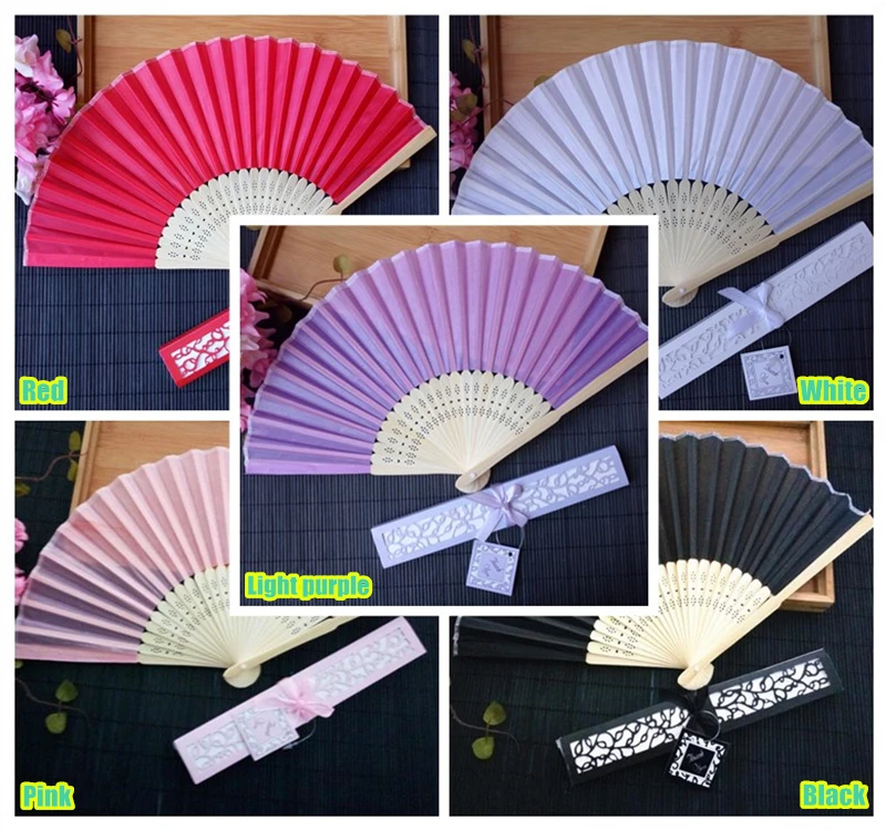 Персонализированные Свадебные подарки сувенир Шелковый веер индивидуальное имя