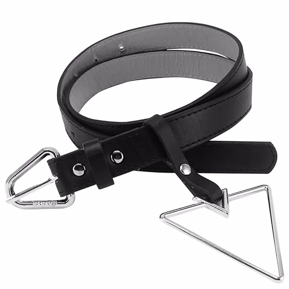 2017 женские качественные кожаные ремни для девочек модный ремень треугольное