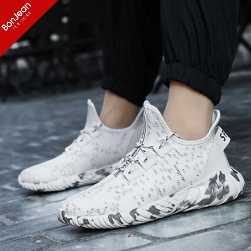 Для Мужчин's повседневное легкий спортивный баскетбольные кеды Мода Quick Reaction