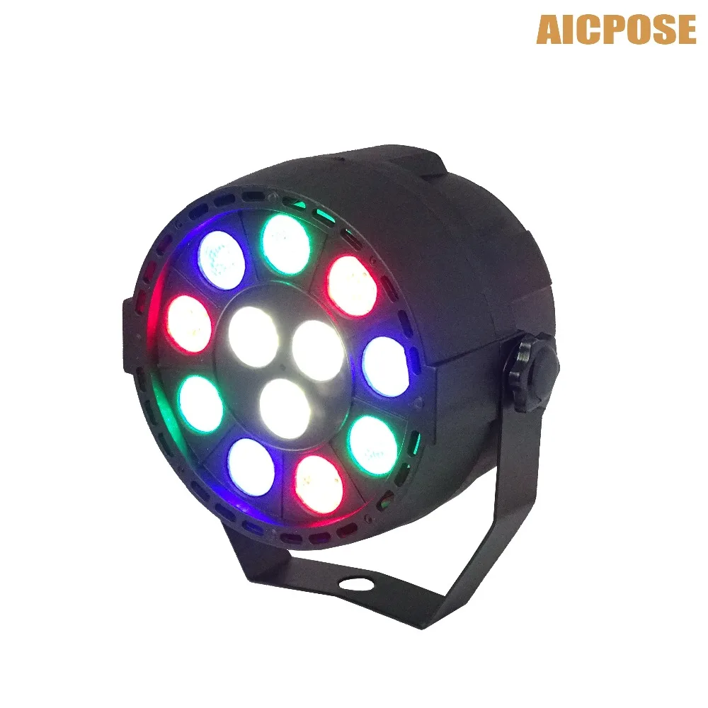 12x3w Led Par Светодиодные par огни 54x3 Вт DJ Par led 54*3 Вт огни R12, G18, B18, W6 мыть свет диско DMX контроллер эффект для небольшой пати KTV - Цвет: 12x3w Led Par