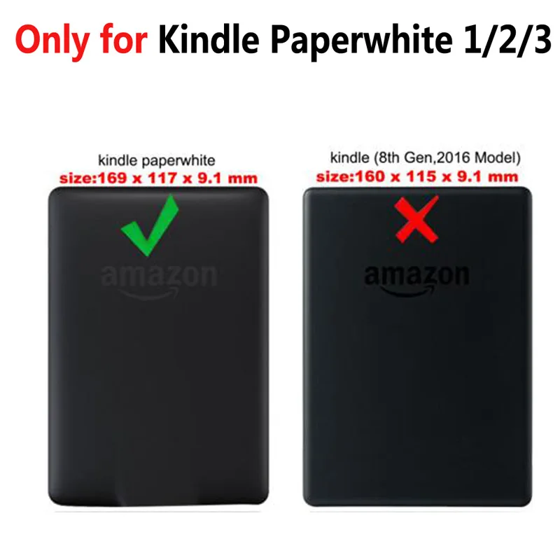 Ультратонкий чехол для сна для Amazon Kindle paper белый 1 2 3 6 дюймов чехол для Kindle paper белый 1 2 3 чехол для планшета+ пленка+ ручка