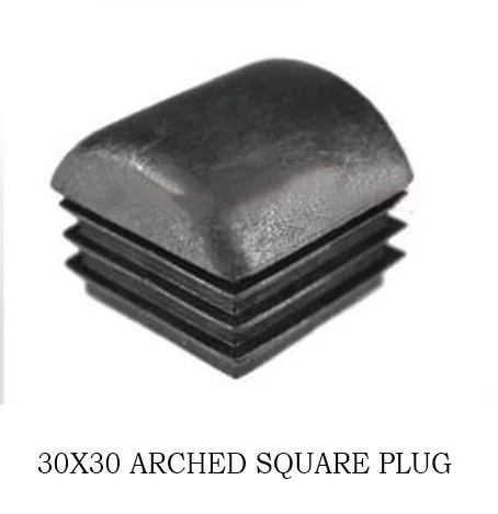 30X30 квадратные трубные вставки концевые арочные полукруглые Заглушки для шеста