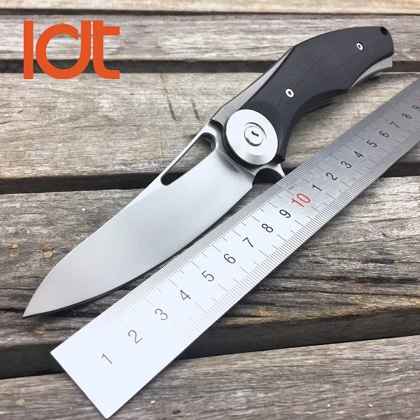Black G10 Handle LDT медведь Темный кабан складной нож D2 лезвие стали G10 ручка тактические ножи Походный нож выживания карманные ИНСТРУМЕНТЫ EDC OEM - Цвет: Black G10 Handle