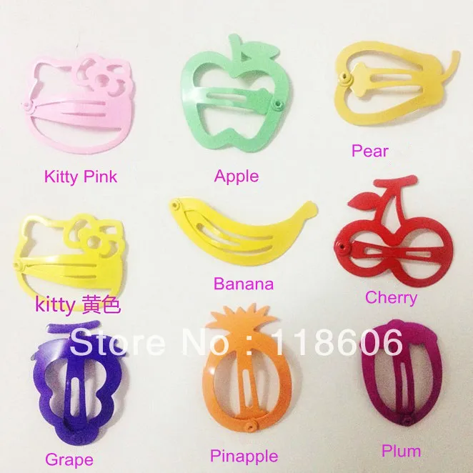 Заколка для волос с цветными фруктами|candy shell iphone case|candy quotesclip crystal |