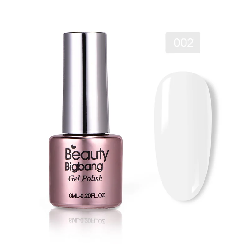 02 BeautyBigBang, 6 мл, 36 цветов, замачиваемый Гель-лак для ногтей, УФ-гель, верхнее покрытие, матовое покрытие, лаки для ногтей, для маникюра, верхнее покрытие, не протирается - Цвет: 02