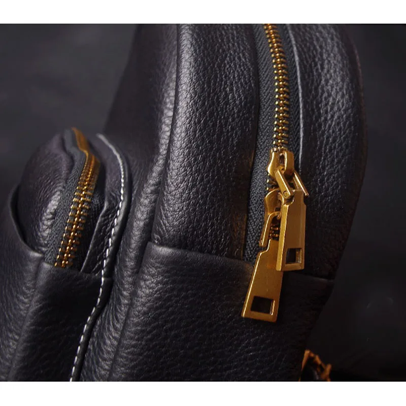 Кожаный мини рюкзак AETOO кожаная женская сумка на плечо с кисточками|leather mini