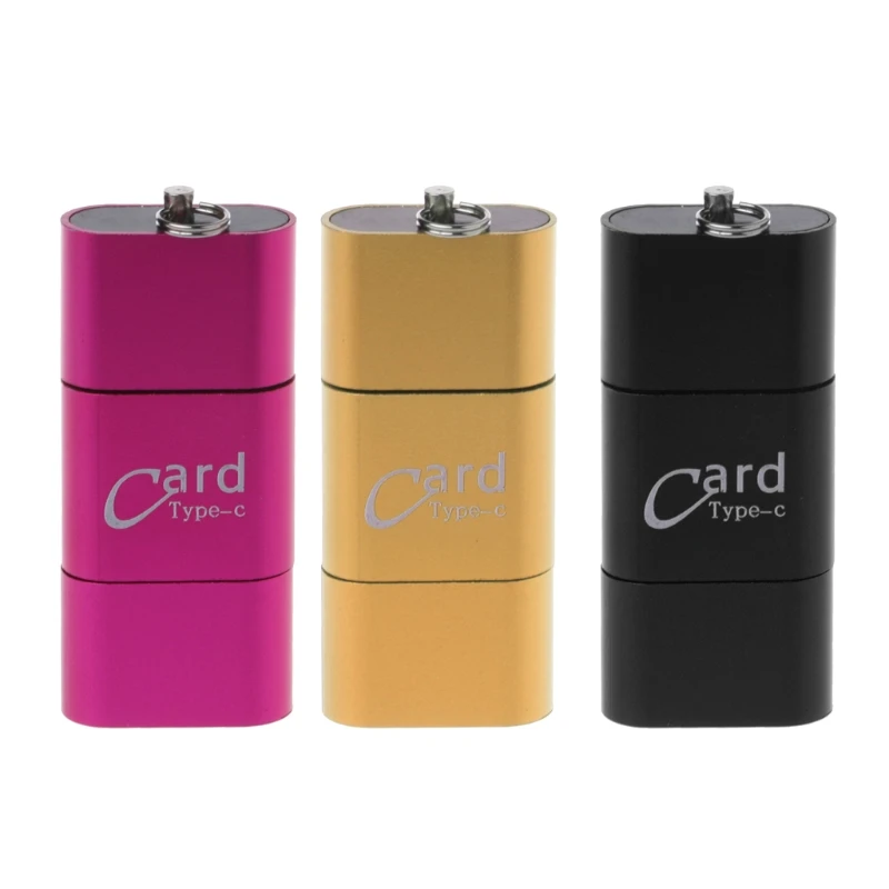 Универсальный картридер OTG Type C 1 комплект 3 в с USB 0 на 2 слота TF SD для телефонов ПК