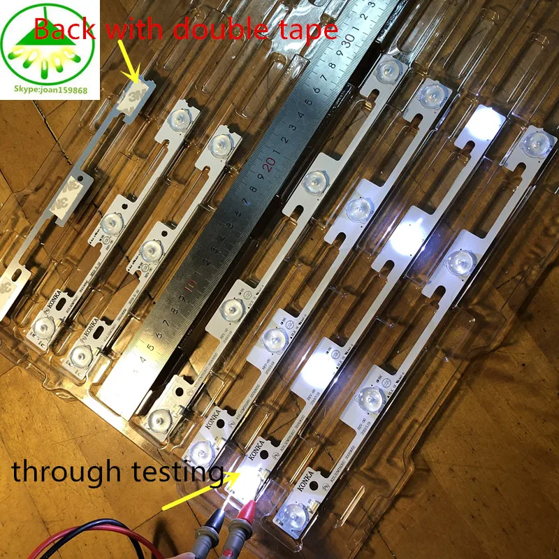 100% новый хорошее качество 100 шт. (50 * 3LED 6 в + 50 4LED в) светодиодная подсветка для