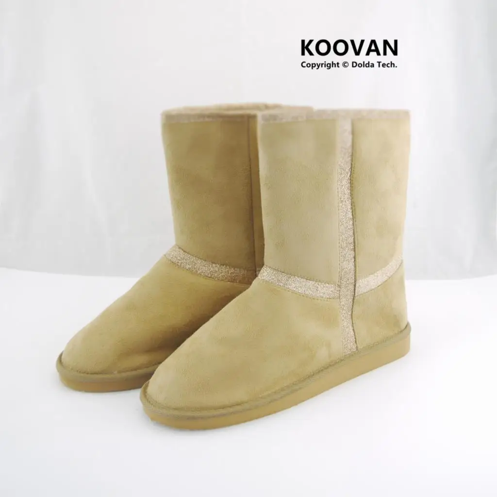 Koovan/женские сапоги 2017 женские на снежную погоду большой Размеры 44 11 Зимняя обувь