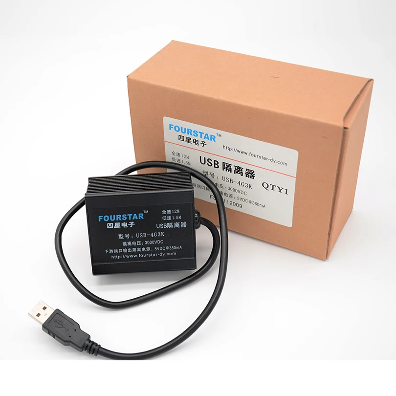 USB изоляционный изолятор напряжения 3000VDC с 4 изолированными USB-A портами