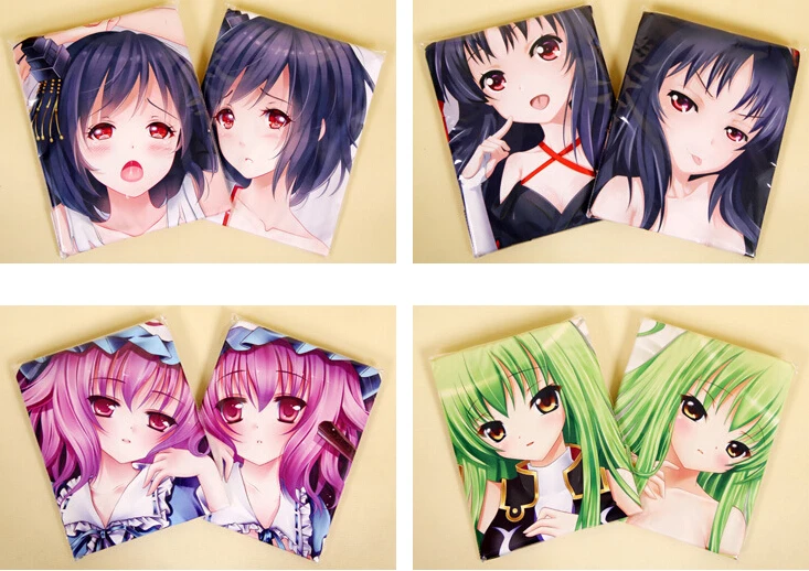 Короткая футболка с героями из японского аниме обниматься тела Подушка Dakimakura