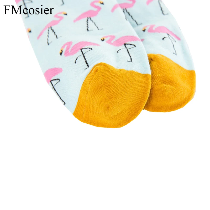 7 пар высококачественны чёсаный хлопковые носки с узором длинные гольфы для