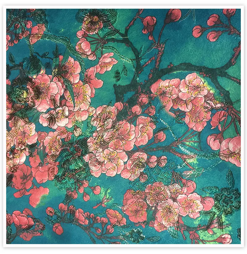 Французский стиль роскошный цветочный принт Металлик Жаккардовая парча ткань для платья пальто ткань tissu tecidos stoffen SP4545