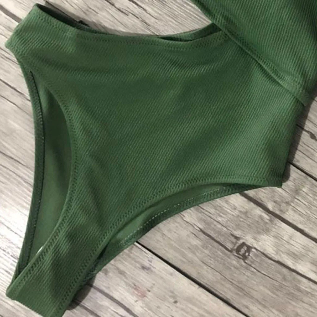 SAGACE цельное сексуальное бикини в стиле пэчворк на одно плечо купальник с