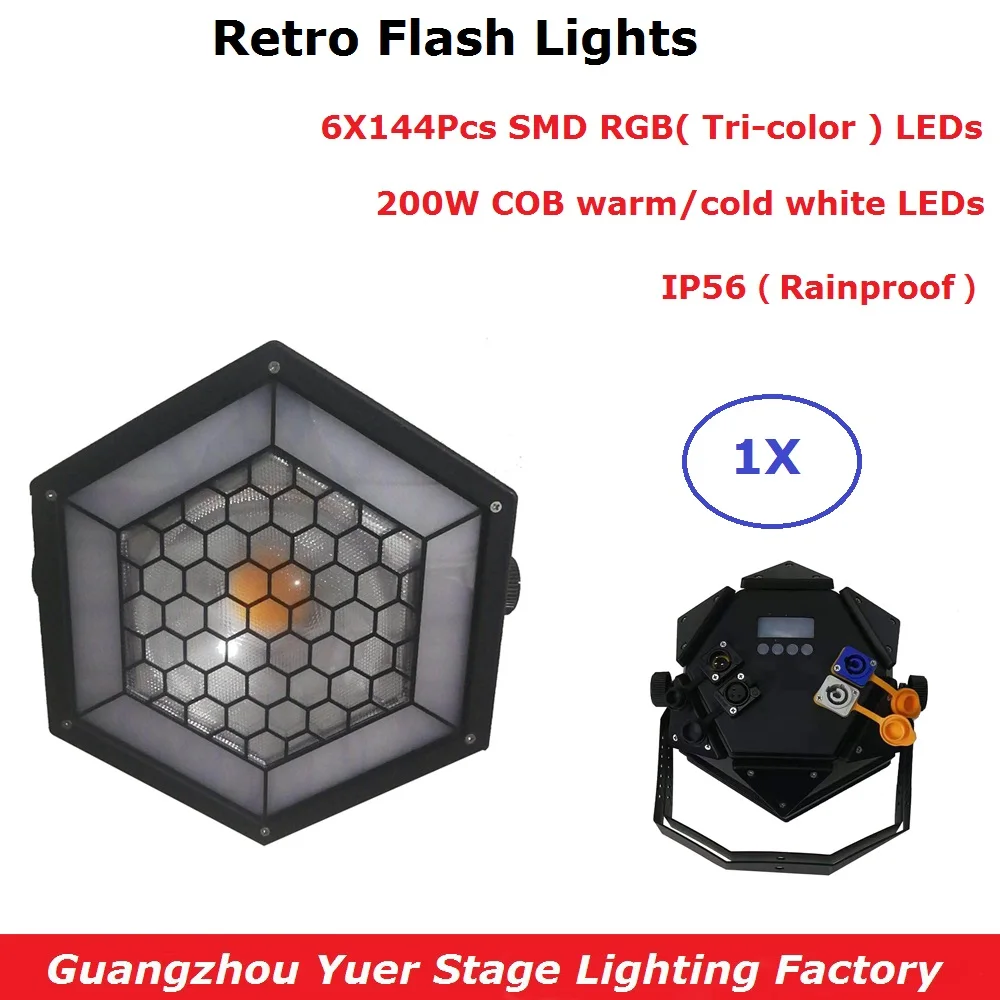 Professional LED Stage Lights 200W COB Par DMX Lighting Effect Retro Flash 512 Controller | Лампы и освещение