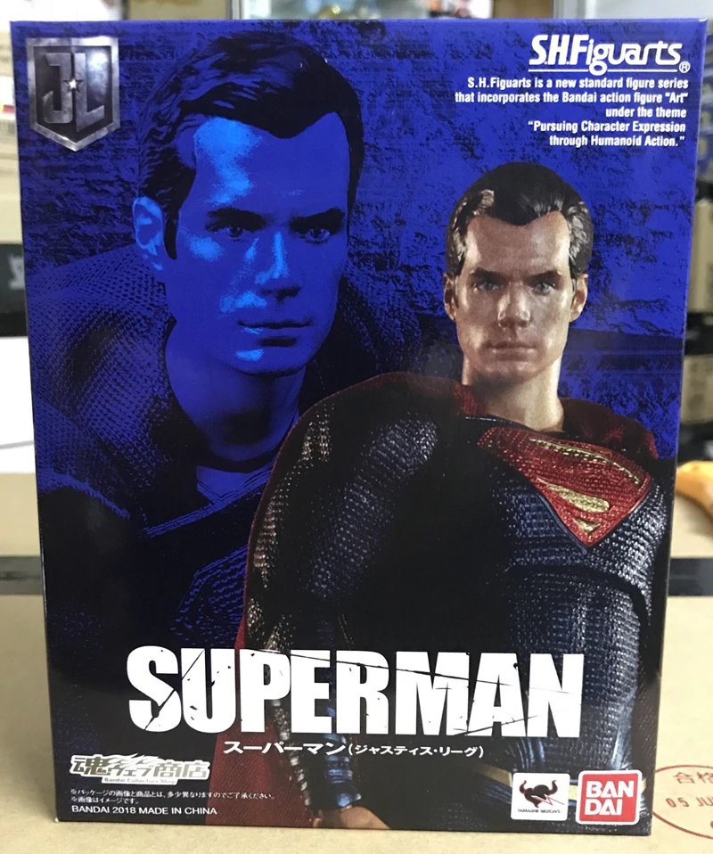 WSTXBD Оригинальный BANDAI Tamashii нациями S.H. Figuarts СВЧ Супермен правосудие Лига рисунок
