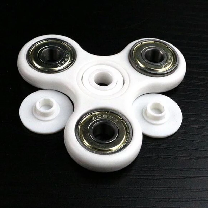 2017 новые детские/взрослые забавные антистрессовые игрушки черные Tri-Spinner Fidgets