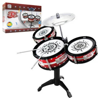 3 drums color box Chiger музыкальные игрушки для детей инструменты Джаз барабанная установка малыш рок-группа Мини Музыкальные игрушки малыш Музыка Развивающие мозговые подарки - Цвет: 3 drums color box