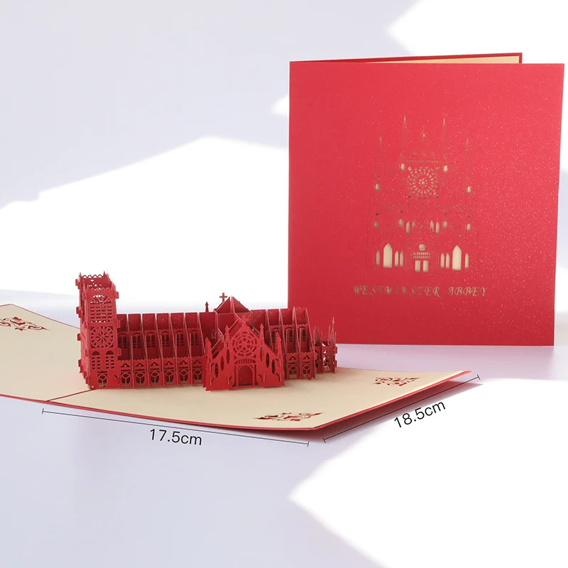 Paer Spiritz 3D всплывающие открытки винтажные оригами для ручной работы бумага лазерная резка крафт подарки на день рождения для бойфренда папы - Цвет: 3019