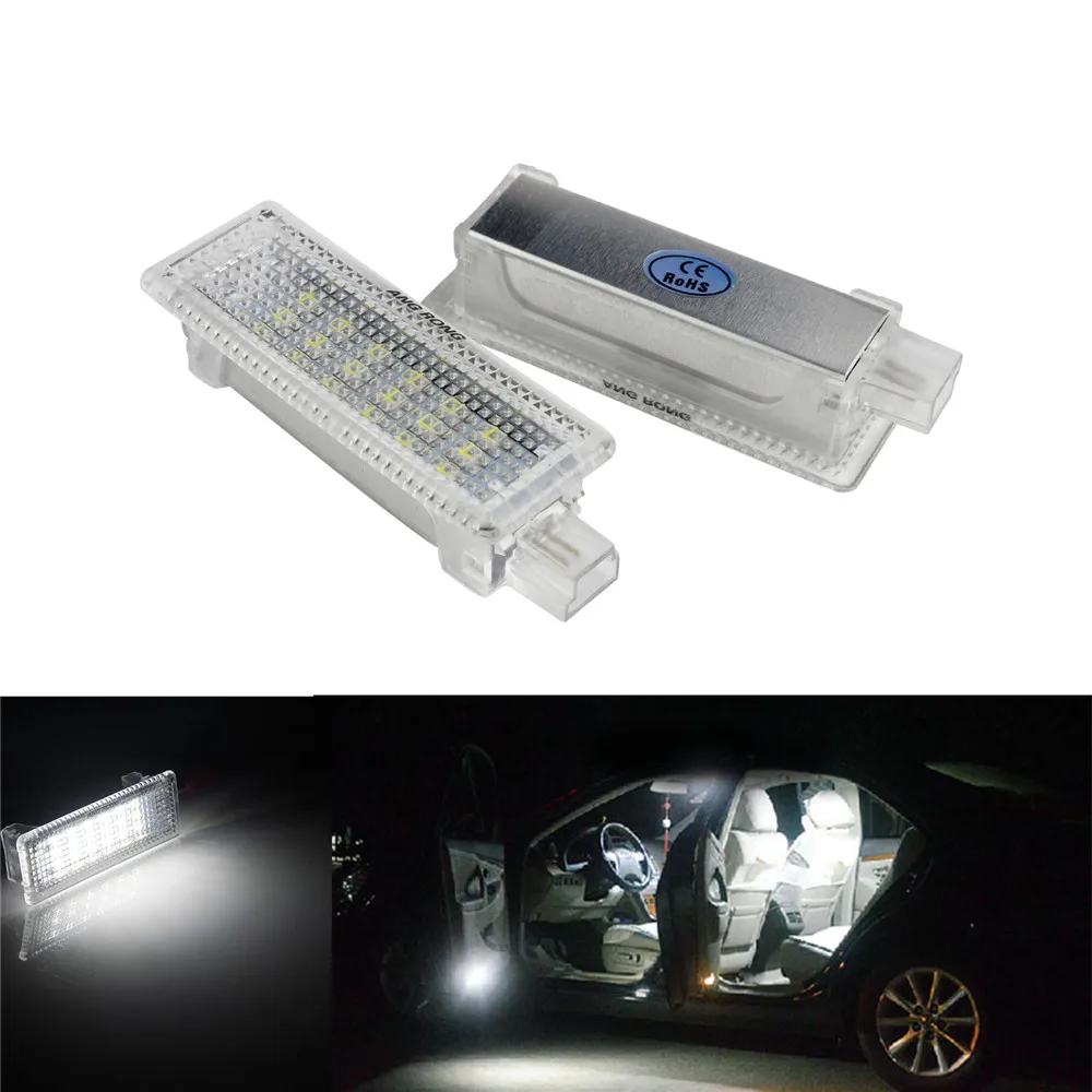 ANGRONG 2x яркий белый 18 SMD светодиодный дверной светильник для BMW E60 E61 E63 E64 E81 E87 E90 E91 E85