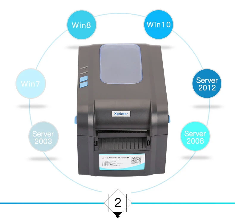 Xprinter принтер штрих-кодов этикеток термопринтер штрих-код принтер 20 мм-80 мм XP-365B/XP-370B