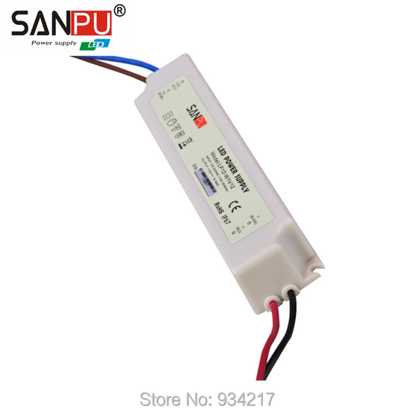 SANPU SMPS Светодиодный источник питания 20 Вт 12 В 1A AC DC 100-240 в импульсный трансформатор