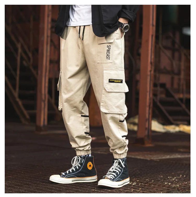 Новый для мужчин женщин Брюки Карго карманы брюк брюки девочек повседневное дно