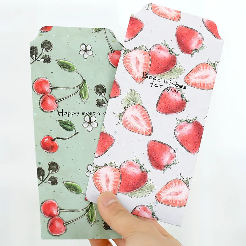 50 шт./лот hello фруктовый Подарочный пакет бумажный конверт для детей на день