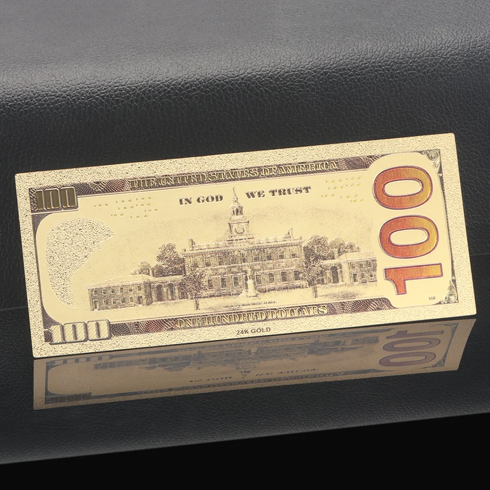 Красочный покрытием банкнот красный деньги USD 100 доллара Америка нам Билл дома Украшения валюты Горячее предложение Money Collection подарок