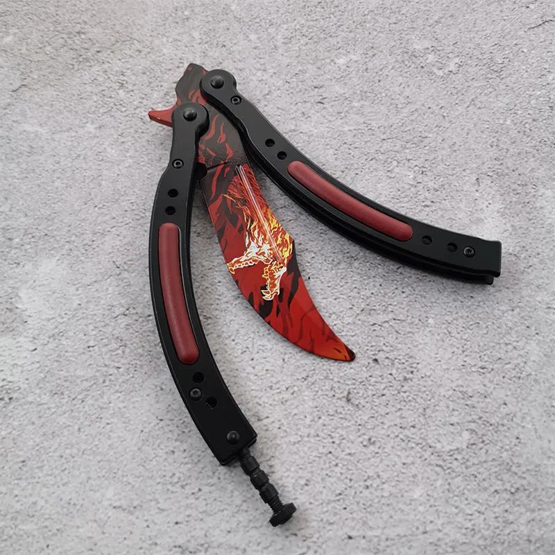 Разборка CS GO бабочка в ноже тренировочный нож из нержавеющей стали Karambit складной