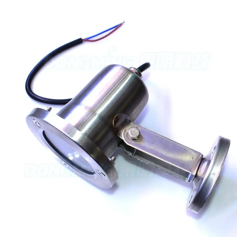 Новинка 12В подводные светильники для бассейна Плоские линзы из нержавеющей