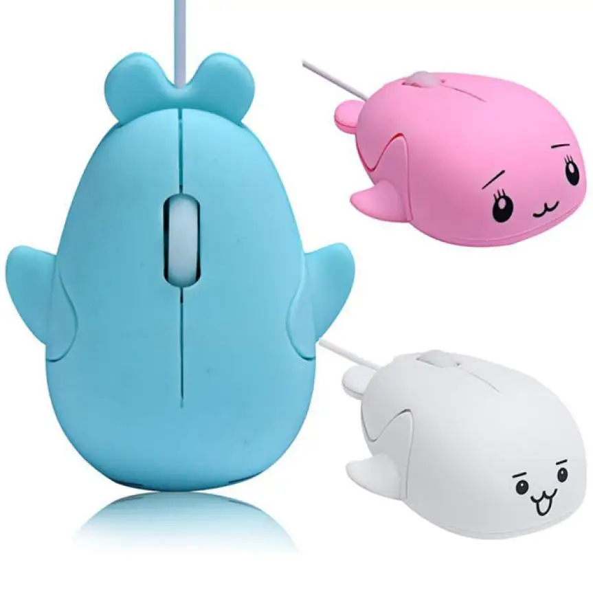 Binmer милые животные игровая мышь Проводная 1200 DPI USB оптическая геймерская Mause для