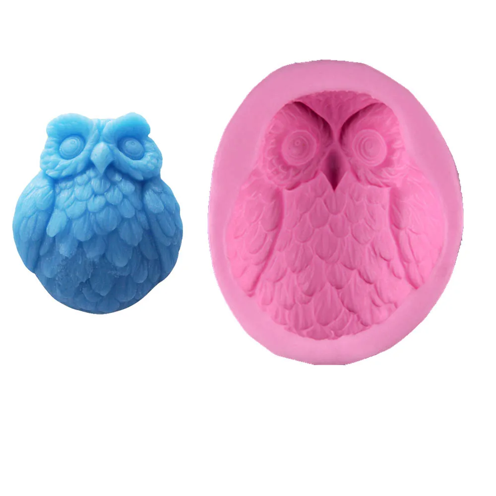 

Owl Shaped Sugarcraft Fondant Soap Chocolate Mold Cake Decorating Baking Mould