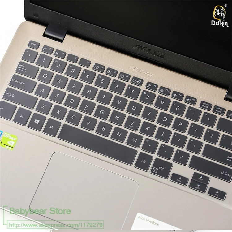 Чехол для клавиатуры ноутбука протектор прозрачный ТПУ Asus Vivobook Tp410 Tp410U Tp410Ua Tp410Ur