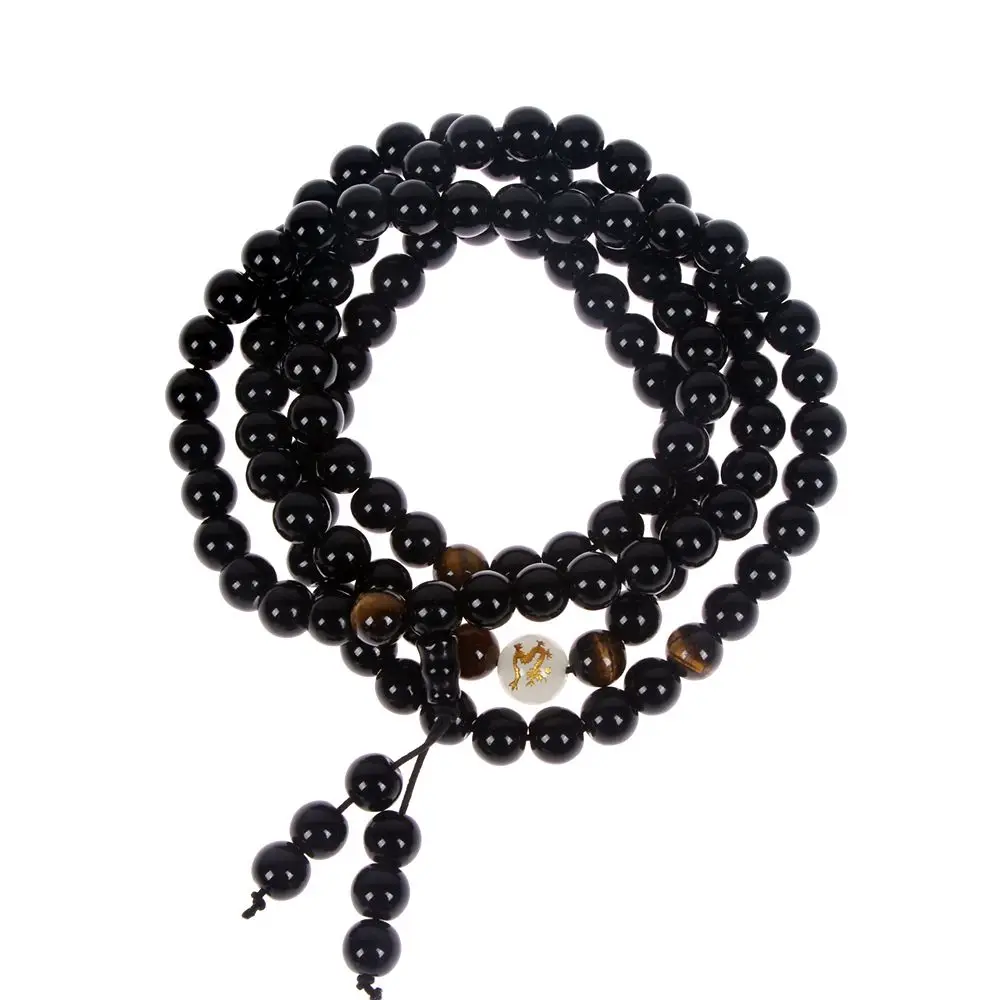 Новое поступление Браслеты и браслеты с бусинами из черного Будды дракона
