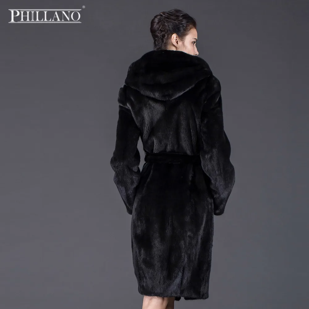 Продажа 2016 PHILLANO Шубы Из Натурального Меха Норки Скандинавия Дания Мех Зимнее