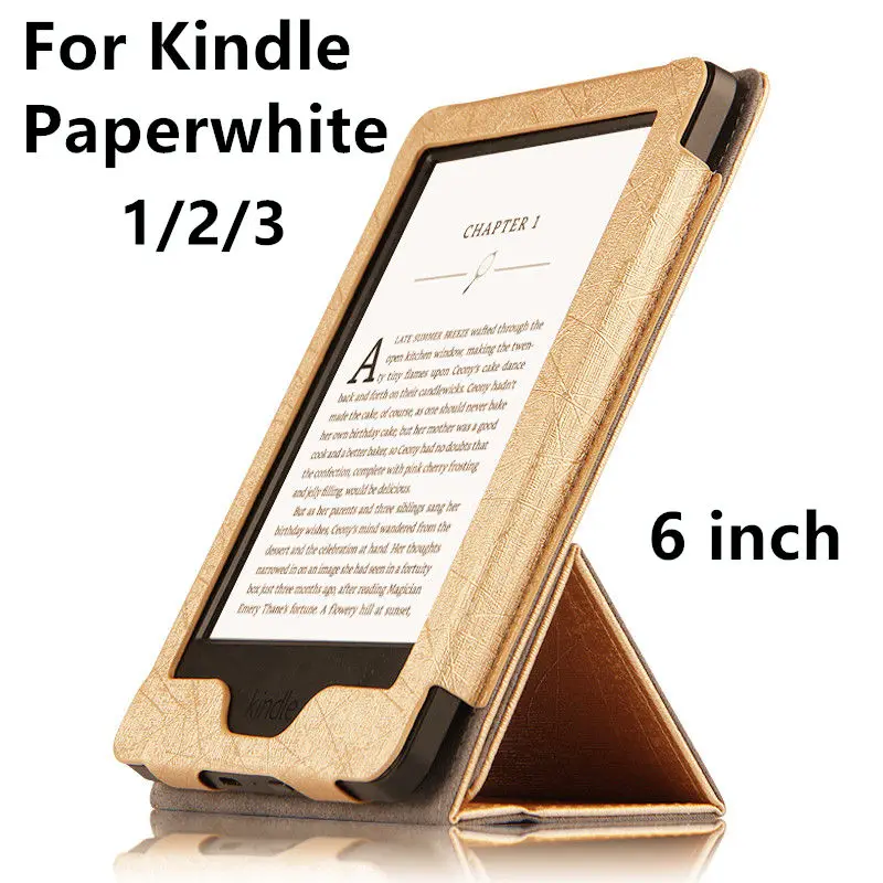 Чехол для Kindle Paperwhite из искусственной кожи защитный смарт чехол чтения