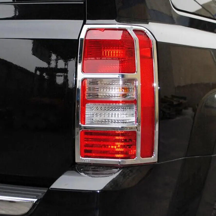 ABS New Car Exterior Rear Tail Light Lamp Hood Cover Trim Frame Decoration fit For 2011-2016 Jeep Patriot Car Styling