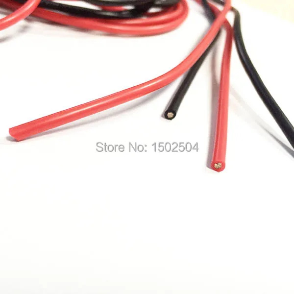 Силиконовый провод 14 AWG, гибкие многожильные медные кабели 1 м, черный и 1 м, красный для RC (art.: 783818478) - 783818478
