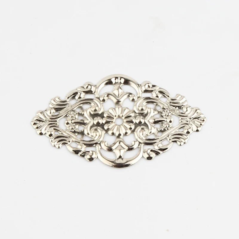20 шт. листья филигранные оболочки фотоаксессуары подвеска 55x32 мм|wraps connector|filigree wrap