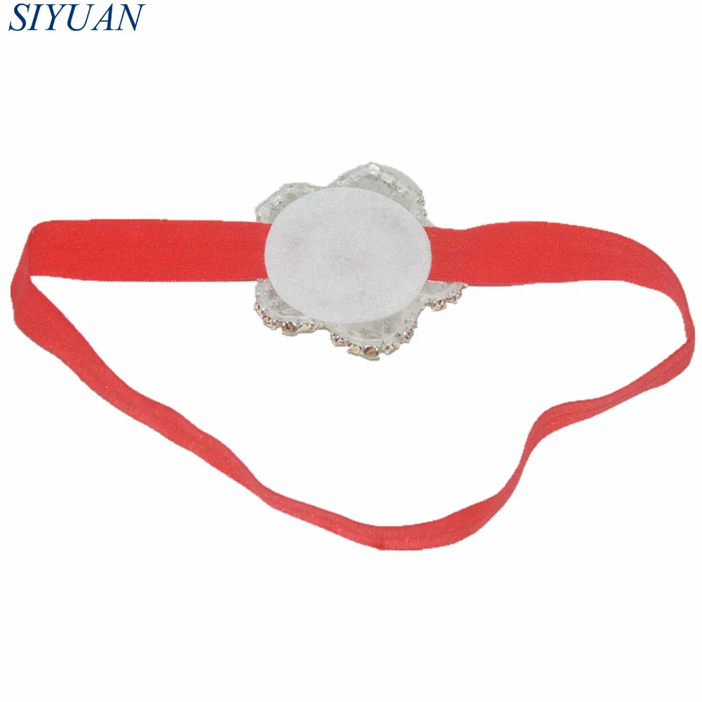 2 шт./лот эластичная повязка на голову для девочек с цветком сливы из бисера и